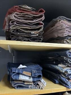 10 Pairs Of Vintage Jeans-Rare Find-Colours &Sizes-Levi's Lee Calvin Klein Tommy