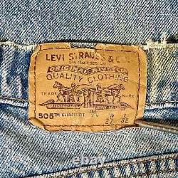 26w 80s USA Vintage Levi's 505 jeans with rare feature