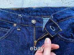 80s Vintage 1980s NOS Levis 639-0217 Dark Blue Indigo Denim Jeans Size 26 x 34