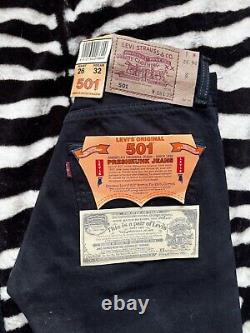 Flawless Vintage Deadstock 1990's Levi's 501's Women's Jeans Black, 26 Waist