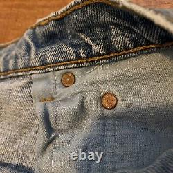 GRAIL Vintage Levis 555 Patchwork Jeans Denim 34x32 Relaxed Straight Zip Close