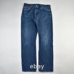 Jeans Levis 501 Big E Vintage Men's Trousers Dark Blue 34X32