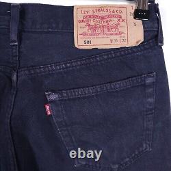 LEVI'S 501xx Jeans W32xL32 Charcoal Black 90's Vintage 1997 Made in UK 2385