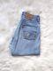 Levi's 501 Vintage Early 1990s Stone Wash Denim Light Blue Jeans W32 X L29