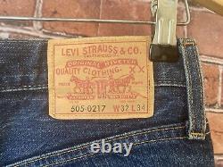 Levi's 505-0217 LVC 1967 Big E Red Line Selvedge LVC Denim Blue Jeans W32 L34