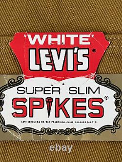 Levi's Big E Vintage Clothing 1960's Spikes Super Slim 31 NWT With Talon Zipper