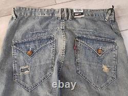 Levi's Engineered Jeans Loose Fit Dirty Distressed 36L Vintage