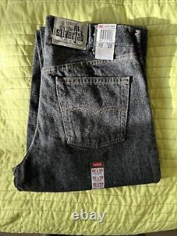 Levi's Silver Tab Deadstock Withtags Vintage 32/32 Made In USA Relaxed Fit Black