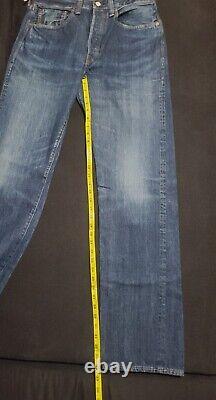 Levi's Vintage 501 Big E 1947 Jeans Size W32 x L34 Worn in Blue