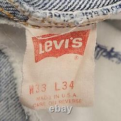 Levi's Vintage 90s Light Blue Tapered Denim Suspender Jeans Men's Size M W33 L34