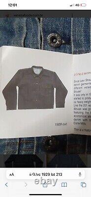Levi's Vintage Clothing LVC Lot 213 selvedge 1929 denim jacket Size 40