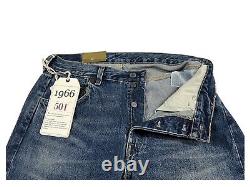 Levi's Vintage Clothing Men's Jeans Stone Washed with Button 501 1966 66466-0015