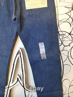 Levis 501 Jeans 34W 32L Blue Regular Fit Straight Style Vintage 1993 BNWT