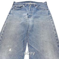 Levis 501 Selvedge Jeans Mens W29 L30 (Measured) True Vintage 80s Button Stamp 6