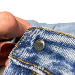 Levis 501 Selvedge Jeans Mens W29 L30 (Measured) True Vintage 80s Button Stamp 6