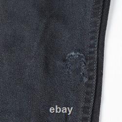 Levis 501 Vintage Denim Jeans Black 28x32