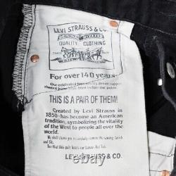 Levis 501 Vintage Denim Jeans Black 28x32