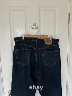 Levis 565 Vintage Loose Straight Fit Dark Blue Denim Jeans W36 L32