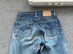Levis Vintage 90s Made In Japan 502 Size 30X 36L Selvedge Faded Distressed