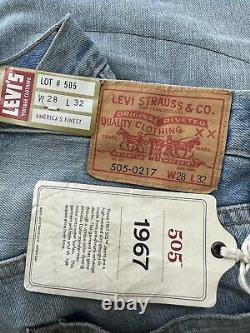Levis Vintage Clothing 505 Big E Blue Red Selvedge Men's Jeans Size 28x32