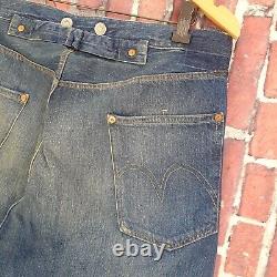 Levis Vintage Clothing LVC 1915 501 Blue Selvedge Cinch Brace Jeans Made USA W28