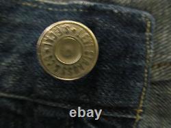Levis Vintage LVC 1915 501 White Oak Blue Selvedge Jeans Cinch Back Buttons W 28