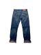 Men's Vintage Levi's 523 Bootcut Patch And Spot Turnup Jeans Leg Blue W34 L34