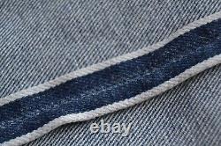 Real Vintage LEVIS 501 Jeans Made in USA Selvage Denim 1970's Button code 524