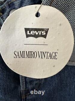 Sami Miro Vintage Levi's Up cycled Porterhouse Circle Cutout Jeans