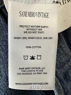Sami Miro Vintage Levi's Up cycled Porterhouse Circle Cutout Jeans