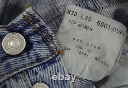 USA vintage LEVIS 501 FOR WOMEN JEANS (tagW30) W29 L30 SIZE 10 High waist ladies
