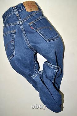 USA vintage LEVIS FOR WOMEN 501 JEANS (tagW27) W25 L32 size 6-8 ladie High waist