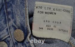 USA vintage LEVIS womens 501 JEANS (tagW30) W29 L28 size 10-12 high waist ladies