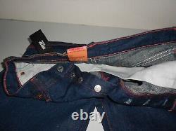 VINTAGE LEVI'S 501 Red stitching Button Fly Denim Jeans W30 L34 Belgium HEMP