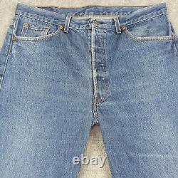 Vintage 90s Levis 501 Mens Jeans W36 L34 (Tag W38) Blue Stonewash 532 Made USA