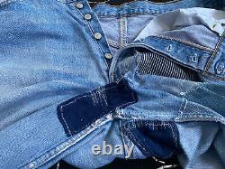 Vintage LEVIS 501 jeans size 34 w34 L28 made in USA blue patched 35