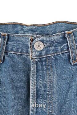 Vintage LEVI`S 501 Blue Denim Pants Jeans Size W 34 L 32