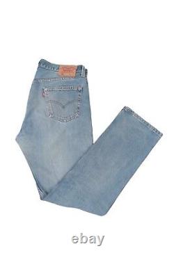 Vintage LEVI`S 501 Made in USA Blue Denim Pants Jeans Size W 36 L 34