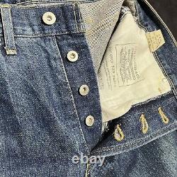 Vintage Levi 701 Jeans 29x29 Selvedge Buckle Back Big E Redline Japan 90s LVC