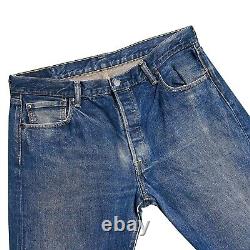 Vintage Levi's 501 Blue Dark Wash Denim Jeans W36 L30