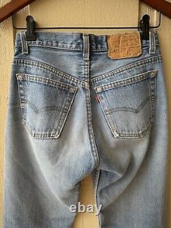 Vintage Levi's 501 Jeans Tag 28 Fit 24 Button Fly FREE SHIP