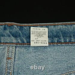 Vintage Levi's 550 Jeans 36 x 32 USA Made 90s Stonewash Straight Blue Red Tab