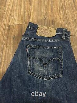 Vintage Levi's Big E 501 Selvedge Jeans Blue 34W 32L Made in USA