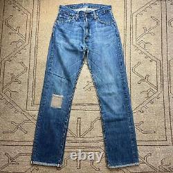 Vintage Levi's Big E Denim Scoville Zip Jeans Size 28 X 30.5