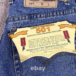 Vintage Levi's Jeans Adult 29/32 501 Blue Deadstock Made In USA 1996 Strauss