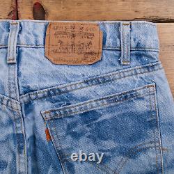 Vintage Levis 20505 Jeans 31 x 30 Talon Zipper USA Made 70s Acid Wash Straight