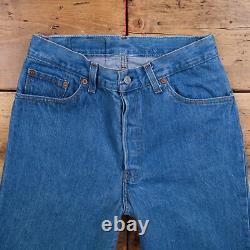 Vintage Levis 26501 Jeans 28 x 32 USA Made 90s Stonewash Straight Blue Womens