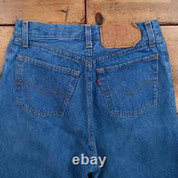 Vintage Levis 26501 Jeans 28 x 32 USA Made 90s Stonewash Straight Blue Womens