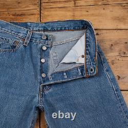 Vintage Levis 501 Jeans 26 x 31 USA Made 90s Stonewash Straight Blue Womens