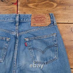 Vintage Levis 501 Jeans 30 x 30 Stonewash Straight Blue Red Tab Denim
